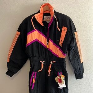 Womens Vintage Ski Jumpsuit